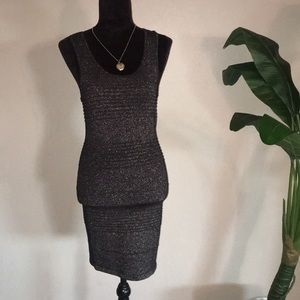 Black and gold shimmer dress